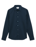 Slim Fit Cotton Rich Stretch Shirt