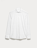 Tailored Fit Stretch Performance Printed Shirt