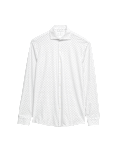 Tailored Fit Stretch Performance Printed Shirt