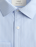 Regular Fit Ultimate Non Iron Jersey Striped Shirt