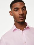 Slim Fit Non Iron Pure Cotton Twill Shirt