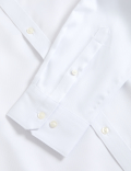 Slim Fit Non Iron Pure Cotton Textured Shirt
