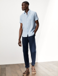 Luxury Pure Linen Short Sleeve Shirt