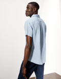 Luxury Pure Linen Short Sleeve Shirt