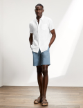 Luxury Pure Linen Short Sleeve Shirt