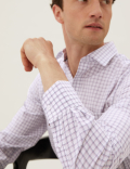 Regular Fit Pure Cotton Check Shirt