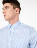 Pure Cotton Regular Fit Striped Shirt