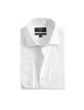 Slim Fit Pure Cotton Double Cuff Shirt