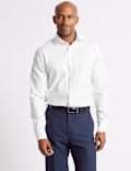 Cotton Blend Regular Fit Non-Iron Shirt