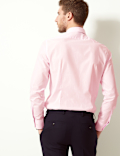 Cotton Blend Slim Fit Shirt