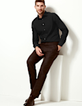 Cotton Blend Slim Fit Shirt