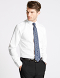 Cotton Blend Slim Fit Shirt