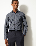 Cotton Blend Skinny Fit Shirt