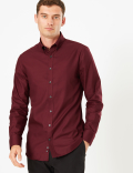 Slim Fit Easy Iron Textured Shirt