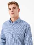 Regular Fit Easy Iron Check Shirt