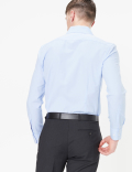 Skinny Fit Easy Iron Cotton Blend Shirt