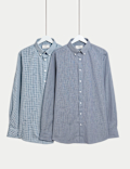 2pk Regular Fit Easy Iron Check Shirts