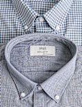2 Pack Regular Fit Easy Iron Check Shirts