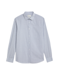 Regular Fit Pure Cotton Textured Shirt