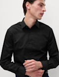 Slim Fit Easy Iron Cotton Blend Shirt