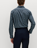 Regular Fit Easy Iron Cotton Blend Shirt