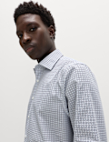 Regular Fit Easy Iron Cotton Blend Shirt