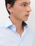 Regular Fit Easy Iron Cotton Blend Shirt