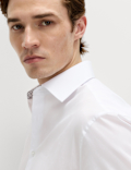 Regular Fit Easy Iron Cotton Blend Shirt