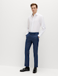 Regular Fit Easy Iron Cotton Blend Shirt