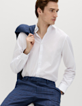 Regular Fit Easy Iron Cotton Blend Shirt