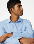 Regular Fit Easy Iron Cotton Blend Shirt
