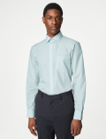 Regular Fit Easy Iron Cotton Blend Shirt