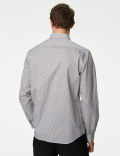 Regular Fit Easy Iron Pure Cotton Print Shirt