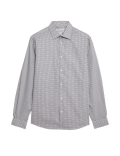 Regular Fit Easy Iron Pure Cotton Print Shirt