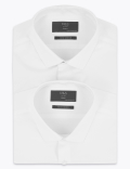 2 Pack Skinny Fit Stretch Long Sleeve Shirt