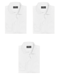 3pk Skinny Fit Easy Iron Shirts