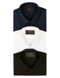 3pk Slim Fit Cotton Blend Shirts