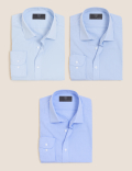 3pk Slim Fit Long Sleeve Shirts