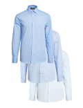 3pk Slim Fit Easy Iron Shirts