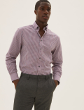 2 Pack Regular Fit Gingham Long Sleeve Shirts