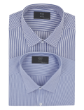 2 Pack Regular Fit Striped Shirts
