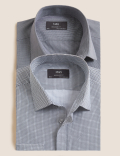 2pk Regular Fit Cotton Blend Printed Shirts