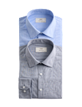 2 Pack Regular Fit Easy Iron Long Sleeve Shirts