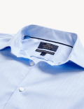 Regular Fit Pure Cotton Herringbone Shirt
