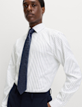 Regular Fit Pure Cotton Striped Luxury Shirt