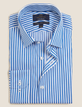 Regular Fit Pure Cotton Striped Shirt