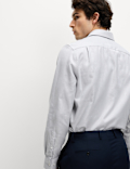 Regular Fit Luxury Pure Cotton Textured Shirt