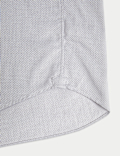 Regular Fit Luxury Pure Cotton Textured Shirt