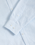 Regular Fit Luxury Linen Blend Weave Shirt