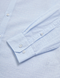 Regular Fit Luxury Linen Blend Weave Shirt